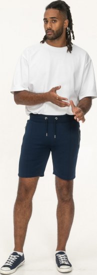 D555 Spalding Elasticated Waist Interlock Shorts Navy - Calças & calções de fato de treino - Calças de Fato de Treino Tamanhos Grandes 