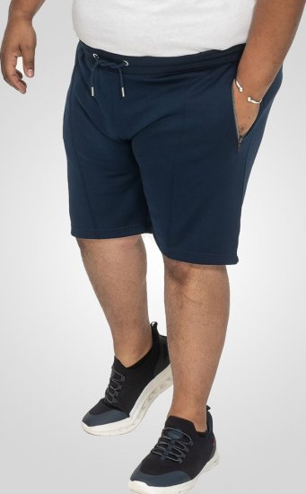 D555 Spalding Elasticated Waist Interlock Shorts Navy - Calças & calções de fato de treino - Calças de Fato de Treino Tamanhos Grandes 