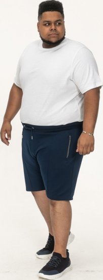 D555 Spalding Elasticated Waist Interlock Shorts Navy - Calças & calções de fato de treino - Calças de Fato de Treino Tamanhos Grandes 