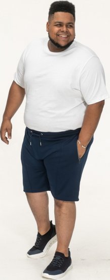 D555 Spalding Elasticated Waist Interlock Shorts Navy - Calças & calções de fato de treino - Calças de Fato de Treino Tamanhos Grandes 