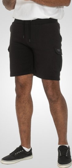 D555 Wigan 2 Elasticated Waist Fleece Cargo Shorts Black - Calças & calções de fato de treino - Calças de Fato de Treino Tamanhos Grandes 