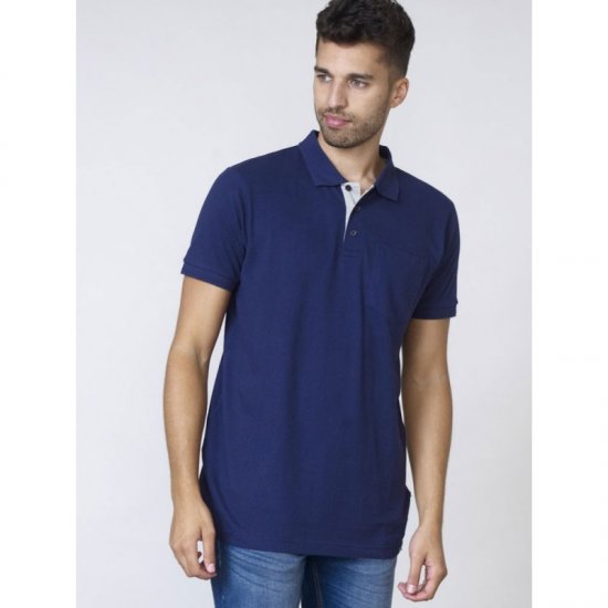 D555 Grant Polo Navy - Pólos - Pólos Tamanhos Grandes Homem