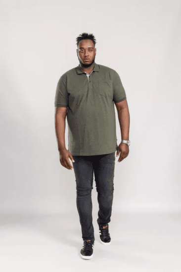 D555 Grant Polo Shirt Khaki - Pólos - Pólos Tamanhos Grandes Homem