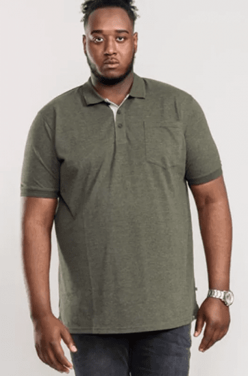 D555 Grant Polo Shirt Khaki - Pólos - Pólos Tamanhos Grandes Homem