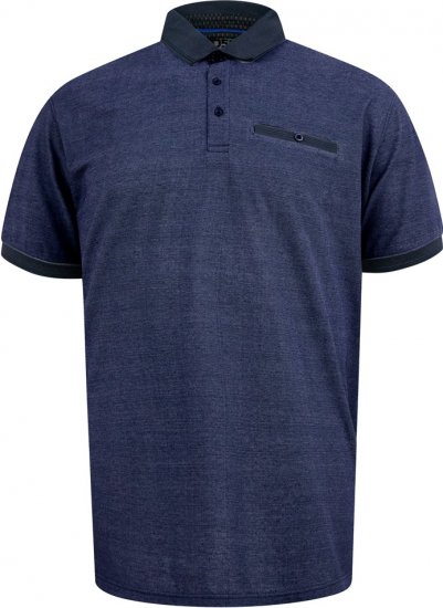 D555 Newcastle Polo Shirt Grey - Pólos - Pólos Tamanhos Grandes Homem