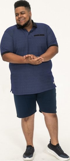 D555 Newcastle Polo Shirt Grey - Pólos - Pólos Tamanhos Grandes Homem
