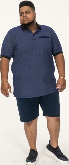 D555 Newcastle Polo Shirt Grey - Pólos - Pólos Tamanhos Grandes Homem