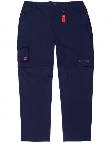 Adamo Tobias Outdoor Zipp-off Pants Navy - Roupa desportiva & Outdoor - Roupa Desportiva Tamanhos Grandes