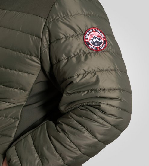 D555 Northfield Casaco hybrid softshell com capuz caqui - Casacos - Casacos Homem Tamanhos Grandes