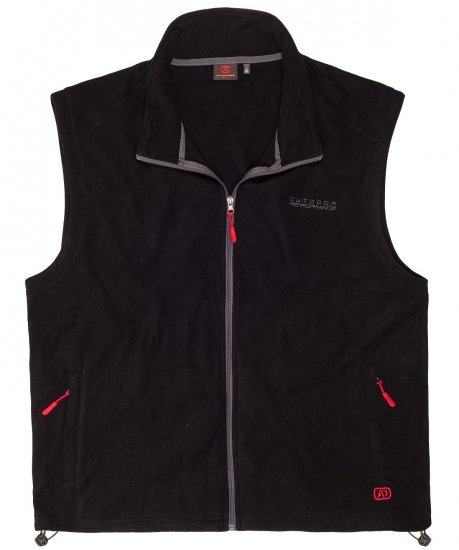 Adamo Montreal Fleece Vest Black - Roupa desportiva & Outdoor - Roupa Desportiva Tamanhos Grandes