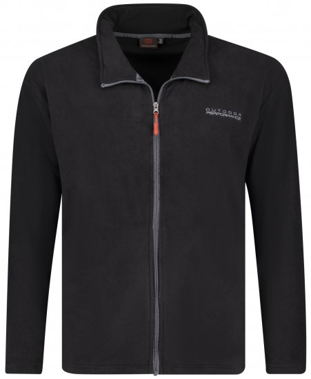 Adamo Tampa Fleece Jacket Black TALL SIZES - ROUPAS DE HOMEM MT-6XLT - Tamanhos-Tall Homem