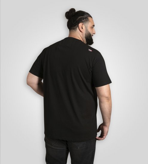 D555 Ginza Tokyo with Dragon Crew Neck T-shirt Black - T-shirts - T-shirts Homem Tamanhos Grandes
