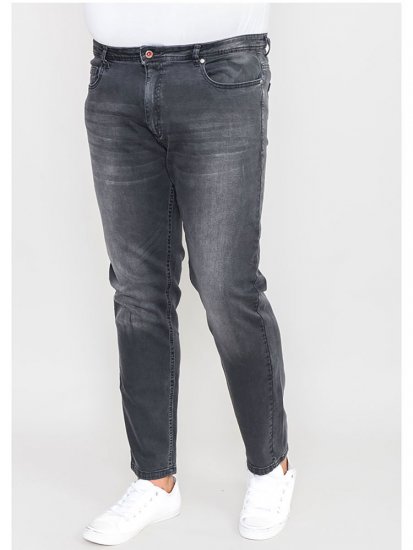 D555 Benson Tapered Fit Stretch Jeans Stonewash - Jeans & calças - Jeans & Calças Tamanhos Grandes Homem