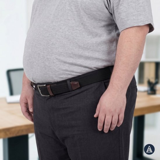 Adamo 180910 Cinto elástico Preto - Cintos - Cintos Masculinos Tamanhos Grandes