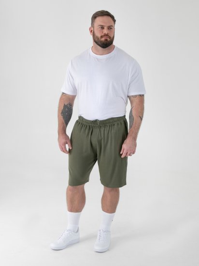 D555 Mitchell 1 Calções Stretch com Cintura Elástica Khaki - Calças & calções de fato de treino - Calças de Fato de Treino Tamanhos Grandes 