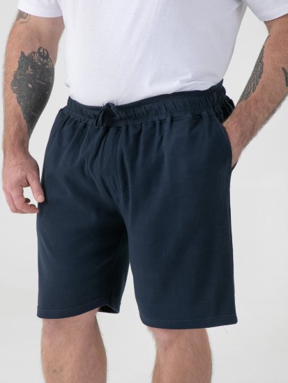 D555 Mitchell 2 Calções Stretch com Cintura Elástica Azul-Marinho - Calças & calções de fato de treino - Calças de Fato de Treino Tamanhos Grandes 