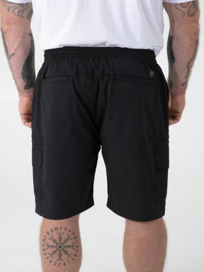 D555 Thomas Calções Stretch com Cintura Elástica Preto - Calções - Calções Homem Tamanhos Grandes