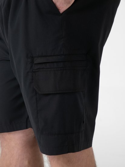 D555 Thomas Calções Stretch com Cintura Elástica Preto - Calções - Calções Homem Tamanhos Grandes