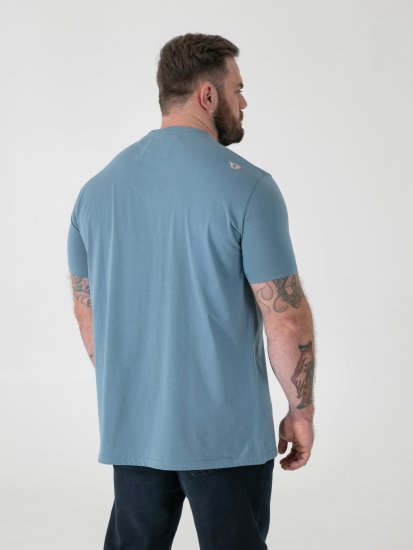 D555 Miller Bearded Skull T-shirt com Estampa - T-shirts - T-shirts Homem Tamanhos Grandes