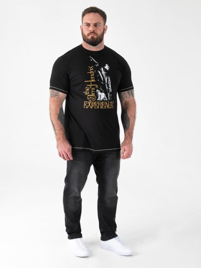 D555 Hugh Official ACDC Highway To Hell T-shirt com Estampa Preto - T-shirts - T-shirts Homem Tamanhos Grandes