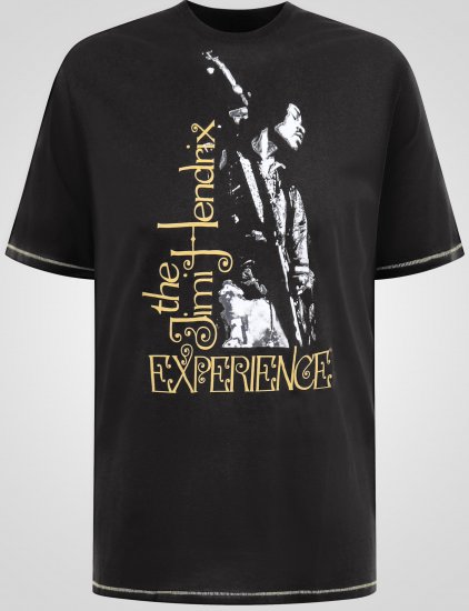 D555 Stokes Official Jimi Hendrix Experience T-shirt com Estampa - T-shirts - T-shirts Homem Tamanhos Grandes