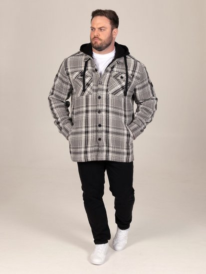 D555 Hayes Sobrecamisa Cinzento - Camisas - Camisas Homem Tamanhos Grandes