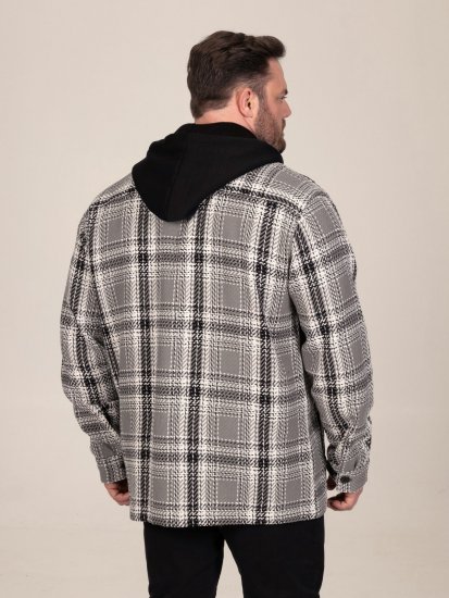 D555 Hayes Sobrecamisa Cinzento - Camisas - Camisas Homem Tamanhos Grandes