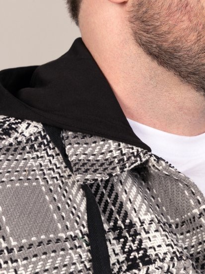 D555 Hayes Sobrecamisa Cinzento - Camisas - Camisas Homem Tamanhos Grandes