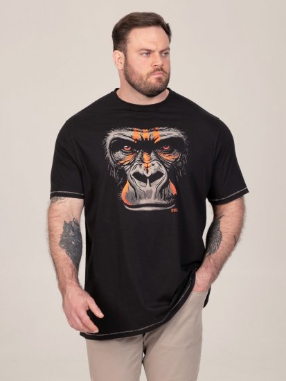 D555 Perkins T-shirt estampada Preto - T-shirts - T-shirts Homem Tamanhos Grandes