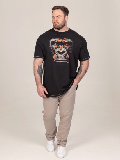 D555 Perkins T-shirt estampada Preto - T-shirts - T-shirts Homem Tamanhos Grandes