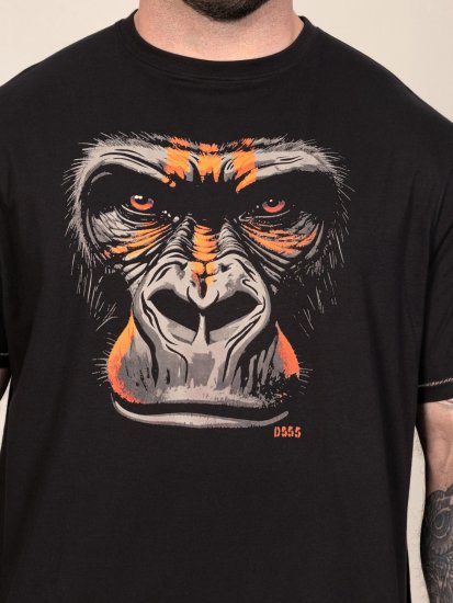 D555 Perkins T-shirt estampada Preto - T-shirts - T-shirts Homem Tamanhos Grandes