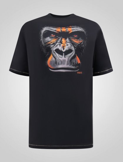 D555 Perkins T-shirt estampada Preto - T-shirts - T-shirts Homem Tamanhos Grandes