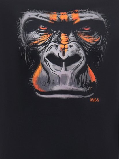 D555 Perkins T-shirt estampada Preto - T-shirts - T-shirts Homem Tamanhos Grandes