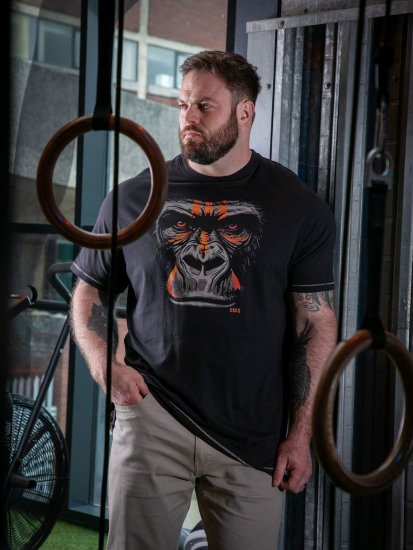 D555 Perkins T-shirt estampada Preto - T-shirts - T-shirts Homem Tamanhos Grandes