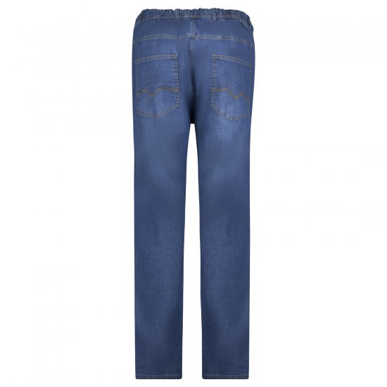 Adamo 199112 Calças de ganga com cintura elástica Azul médio - Jeans & calças - Jeans & Calças Tamanhos Grandes Homem