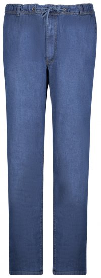 Adamo 199112 Calças de ganga com cintura elástica Azul médio - Jeans & calças - Jeans & Calças Tamanhos Grandes Homem