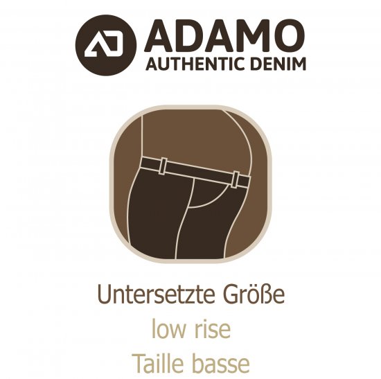 Adamo 5-Pocket Low Rise Jeans Medium Blue - Jeans & calças - Jeans & Calças Tamanhos Grandes Homem