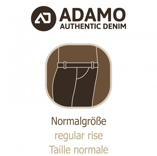 Adamo 5-Pocket Regular Rise Jeans Medium Blue - Jeans & calças - Jeans & Calças Tamanhos Grandes Homem