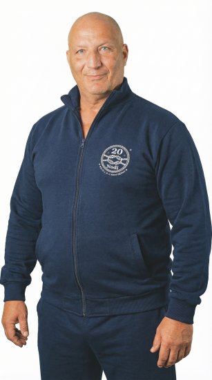 20 Nodi Grecale Gym Jacket Navy - Sweatshirts & hoodies - Sweatshirt & Camisolas com Capuz tamanhos grandes