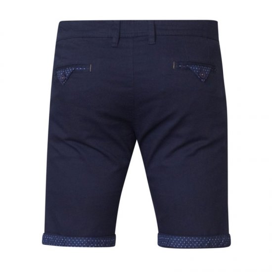 D555 Luke Stretch Shorts Navy - Calções - Calções Homem Tamanhos Grandes
