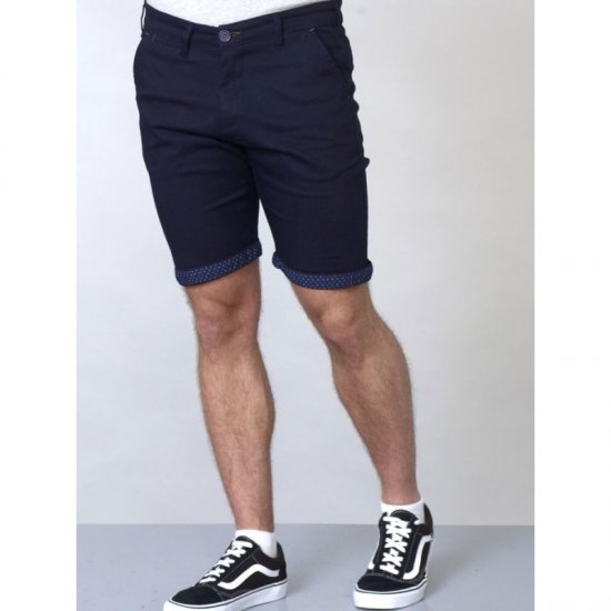 D555 Luke Stretch Shorts Navy - Calções - Calções Homem Tamanhos Grandes