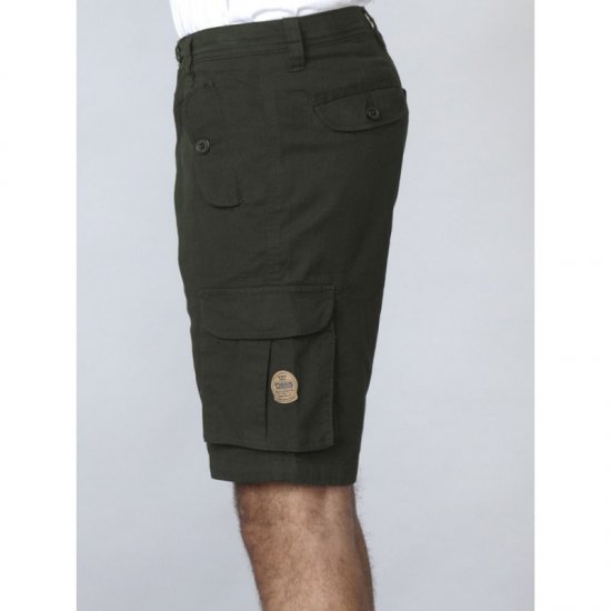 D555 Larry Cargo Shorts Khaki - Calções - Calções Homem Tamanhos Grandes