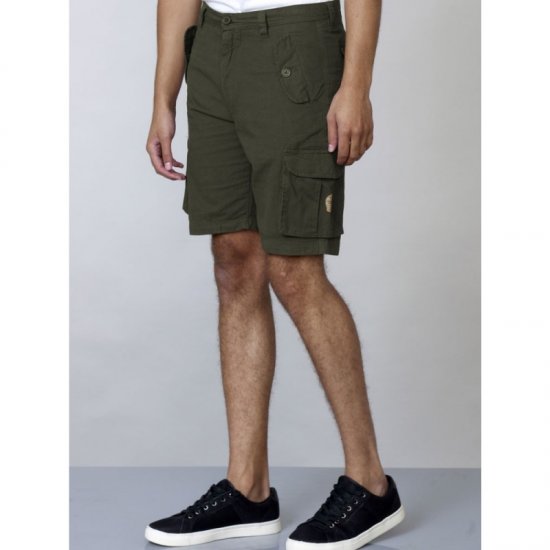 D555 Larry Cargo Shorts Khaki - Calções - Calções Homem Tamanhos Grandes