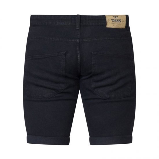 D555 Jude Stretch Denim Shorts Black - Calções - Calções Homem Tamanhos Grandes
