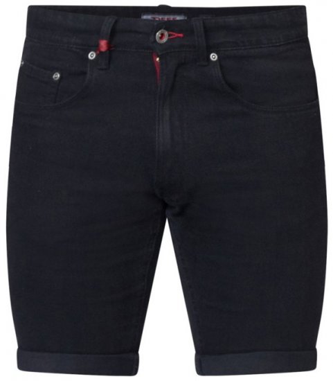 D555 Jude Stretch Denim Shorts Black - Calções - Calções Homem Tamanhos Grandes