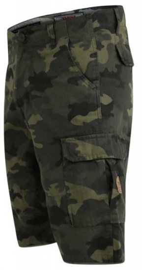 D555 Marty Camo Shorts Green - Calções - Calções Homem Tamanhos Grandes