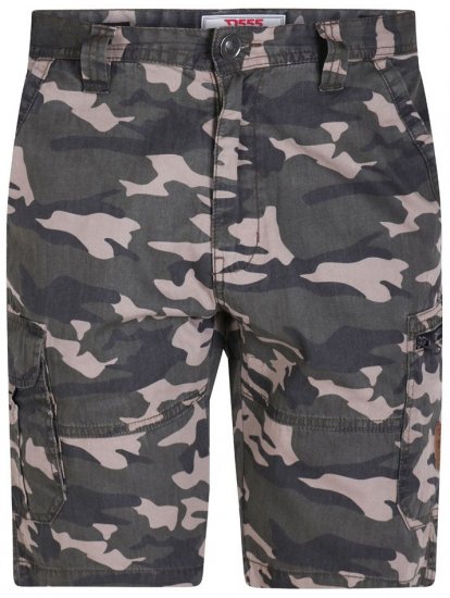 D555 Chadwick Shorts Green Camo - Calções - Calções Homem Tamanhos Grandes