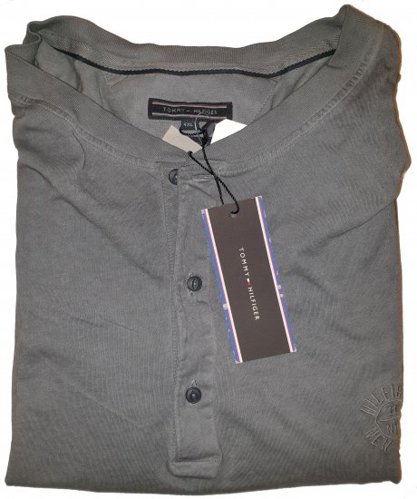 Tommy Hilfiger Long Sleeve Henley Grey - A promoção louca de abril da Motley - 