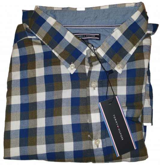 Tommy Hilfiger Gingham Twill Shirt Green - A promoção louca de abril da Motley - 