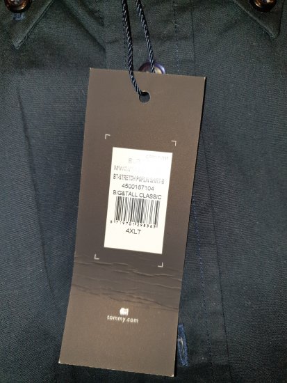 Tommy Hilfiger Stretch Poplin Shirt Black - A promoção louca de abril da Motley - 